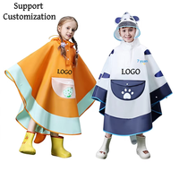DELIA OEM Imperméable Écologique à Capuche pour Enfants Garçons et Filles, Motif Dessin Animé, en EVA, Idéal Randonnée et École