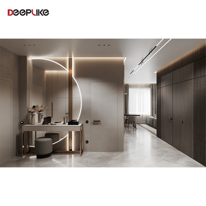 Porta Pivotante Interna in Legno Massello e Alluminio dal Design Moderno, <span class=keywords><strong>Porte</strong></span> a Battente in Legno per Interni - Product Image 4