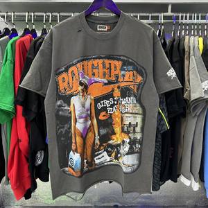 Nouvelle Arrivée T-shirt Homme Manches Courtes en Coton Lourd 100% de Qualité Supérieure, Style Streetwear, Marque Tendance - Product Image 4