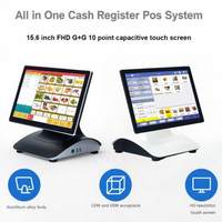 Sunson SP08 Vente directe d'usine Caisse enregistreuse POS 15,6 pouces Écran tactile capacitif 10 points Android Tout-en-un Machine POS