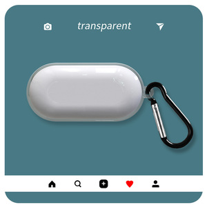 Étui pour écouteurs Flashmob E31A, coque souple transparente en TPU, finition givrée antichoc pour écouteurs - Product Image 4