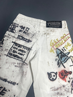 Fabricants de vêtements de haute qualité à la mode, impression numérique personnalisée, pantalons en denim à jambes larges, jeans baggy pour homme, jeans pour hommes