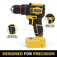 Perceuse à percussion sans fil industrielle 21V sans balais, couple élevé de 350 Ft-lbs, ensemble d'outils électriques pour garage et construction