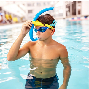 <span class=keywords><strong>Tubo</strong></span> de Respiración Profesional para Entrenamiento de Natación, de Silicona Líquida Desmontable, Anti-Asfixia, para Ejercicios de Natación en Piscina, para Adultos - Product Image 1