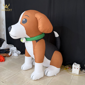 Chiot gonflable bien élevé avec collier pour la célébration d'anniversaire d'une animalerie - Product Image 4