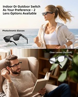 Lunettes Intelligentes IA avec Caméra 8MP, Vidéo HD 1080P Anti-Tremblement, Traduction en Temps Réel et Assistant Vocal pour Appels (2 Paires)