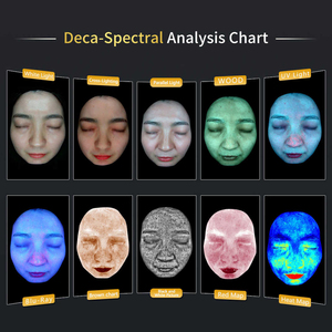 Portable <b>Skin</b> Analyzer Face Moisture Test <b>Machine</b> 21 Languages Facial Scanner for <b>Skin</b> Clinic 3d Ai 10 Spectrum UV RGB Light - Product Image 2