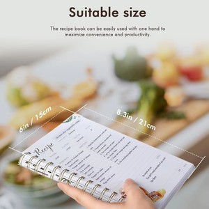 Cuaderno de Recetas Personalizado en Espiral de PVC A5, Impresión de Marca, Libreta de Recetas Caseras, <span class=keywords><strong>Diario</strong></span> <span class=keywords><strong>para</strong></span> Organización de Cocina - Product Image 5