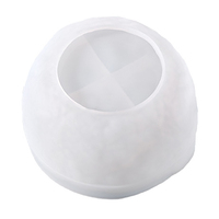 Moule en silicone à motif de plat profond irrégulier et brillant, pour bricolage, bassin en résine de ciment, vase à bonsaï succulent, facile à utiliser, 3D