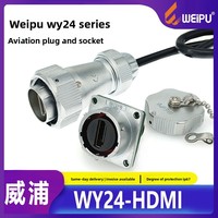 Câble de connecteur de données industriel étanche IP67 pour aviation WY24 (options de longueur de 0,5 m à 3 m) Étanche IP67