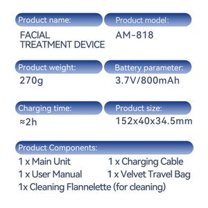 Appareil de soin du visage à micro-courant, masseur facial pour le visage et le cou, appareil de soin de la peau - Product Image 6