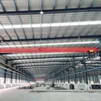 Pont roulant monopoutre sur mesure |   Faible hauteur de plafond |   Contrôle de vitesse variable |   3-10T |   CE ISO |   Engrenage moteur |   Siemens PLC |   3 ans