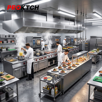 Cuisinière à gaz commerciale sur mesure avec configuration personnalisable pour des concepts de restaurants uniques et des cuisines spécialisées