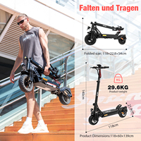 Scooter Eléctrico, Nuevo, Homologado para Calle, Llegada a Alemania, Plegable para Adultos, Certificado UN38.3, Batería de Litio de 500W, 150kg, Impermeable