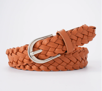 Ceinture pour femme en cuir de vachette de haute qualité, personnalisée, avec boucle à ardillon en alliage de zinc, longueur réglable, durable, imperméable, décontractée