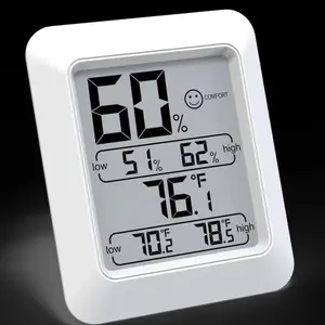 Hochpräzises digitales LCD hohe niedrige Luftfeuchtigkeit Temperaturanzeige magnetisches eingebautes Thermometer