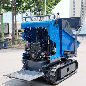 Mini-dumper sur chenilles en caoutchouc certifié CE, petit camion benne, EURO 5, véhicule de transport agricole pour pentes, directement de l'usine - Product Image 3