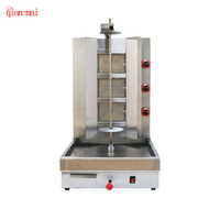 Machine à Shawarma à gaz à 3 brûleurs de haute qualité Machine à broyer le poulet en acier inoxydable Machine de découpe automatique de Shawarma Grill Kebab