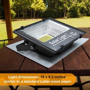 Lámpara Solar LED para Exteriores de 1000W, IP65, 100W, 300W, 500W, para Granero, Jardín, Piscina, Garaje - Product Image 5