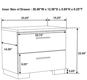 White High Gloss 4-piece Full Wood <b>Convertible</b> Luxury Modern Bedroom Set - Product Image 6