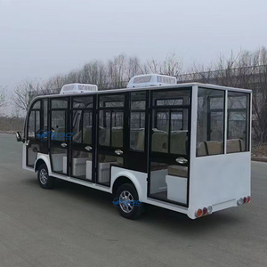 Autobús Turístico Eléctrico de Color Personalizado, Puertas de Vidrio Totalmente Cerradas, Capacidad para 14 Personas, Estructura de Acero para Recorridos Urbanos al Aire Libre - Product Image 2