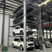 Élévateur de stationnement vertical durable à quatre niveaux pour 4 véhicules, machine de stationnement pour centres de service automobile