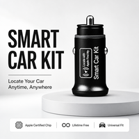 Pelacak Navigasi GPS Mini Kaifute dengan Penentuan Posisi AGPS Pengisian Daya Dua Port Berbahan Aluminium Alloy untuk Perangkat IOS (KEYS)