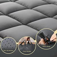 Colchón Japonés para Piso, Futón Plegable con Asa, Colchoneta Tatami Enrollable para Dormir al Aire Libre para Adultos