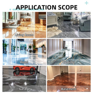 อีพ็อกซี่เรซิ่นป้องกันพื้นเคลือบอีพ็อกซี่ผงเม็ดสีเมทัลลิกอีพ็อกซี่เคลือบพื้นในร่ม - Product Image 5