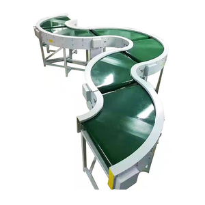 Automatic Sorting <strong>Incline</strong> Decline Curved <strong>Belt</strong> <strong>Conveyor</strong> 90 Degree 180 Degree Turning Machine With PVC PU Modular Equipment - Product Image 1