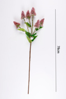 Batang Bunga Astilbe Buatan, Ranting Astilbe Palsu dengan Daun Hijau Multi Warna untuk Vas Rumah, Dekorasi Rangkaian Bunga Pernikahan