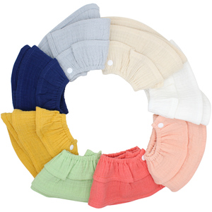 Organique respirant volants bave serviette unisexe garçons filles bébé <span class=keywords><strong>adulte</strong></span> 360 salive bavoir de <span class=keywords><strong>dentition</strong></span> avec bouton- - Product Image 4