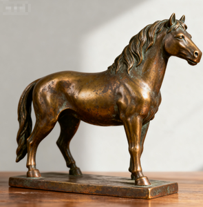 Statue d'animal réaliste en laiton sur mesure, fabriquée par la technique de coulée, pour la décoration de hall d'hôtel, de <span class=keywords><strong>restaurant</strong></span>, de cheminée, ou comme cadeau d'entreprise, ou objet d'art. - Product Image 4