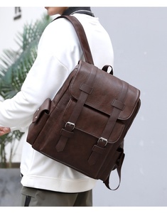 <span class=keywords><strong>Sac</strong></span> à <span class=keywords><strong>Dos</strong></span> de Voyage Imperméable en <span class=keywords><strong>Cuir</strong></span> En Gros pour Hommes et Femmes, <span class=keywords><strong>Sac</strong></span> d'École Étudiant en PU, Mode et <span class=keywords><strong>Ordinateur</strong></span> Portable - Product Image 2