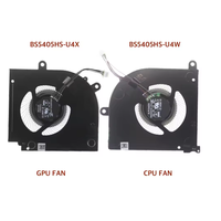 Kipas Pendingin CPU GPU untuk MSI Stealth 15M 2021 A11 A11SEK A11UEK A11SDK BS5405HS-U4W BS5405HS-U4X Notebook PC Fan Cooler Radiator