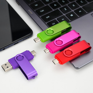 Chiavette USB Personalizzate all'Ingrosso per Telefoni e Computer - Regali Promozionali con Loghi Incisi, Design Girevoli, USB 3.0 ad Alta Velocità - Product Image 2