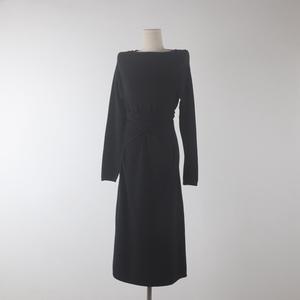 Robe en tricot à ceinture de conception française, personnalisation OEM, robe moulante de bureau pour femmes, tissu Andy, coupe ajustée, robe <span class=keywords><strong>pull</strong></span> d'hiver - Product Image 6