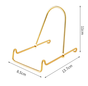 Espositore in Ferro per Ornamenti, Porta Piatti, Ciotole, Vassoi Profondi, Supporto da Tavolo per Esporre Immagini, Libri - Product Image 3