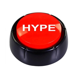 High quality red HYPE big button sound tlaking button as funny toy and promotional gifts