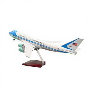 Modèle d'avion en résine LED OEM en gros, Boeing 747-8, USA <span class=keywords><strong>Air</strong></span> Force <span class=keywords><strong>One</strong></span> Airlines, échelle 1/160, 47 cm, avec support - Product Image 1