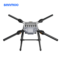Sanmoo S100PRO Châssis de drone agricole multirotor industriel pliable pour pulvérisation et semis, charge utile lourde de 100 kg