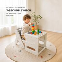 Ensemble table et chaise d'étude pour enfants, bureau ergonomique pour enfants pour dessiner, lire, écrire, meubles d'apprentissage à domicile