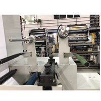 Machine d'impression flexographique sur papier adhésif 4 couleurs avec sécheur UV, imprimante flexo pour étiquettes sur papier blanc, nouveau sac en plastique