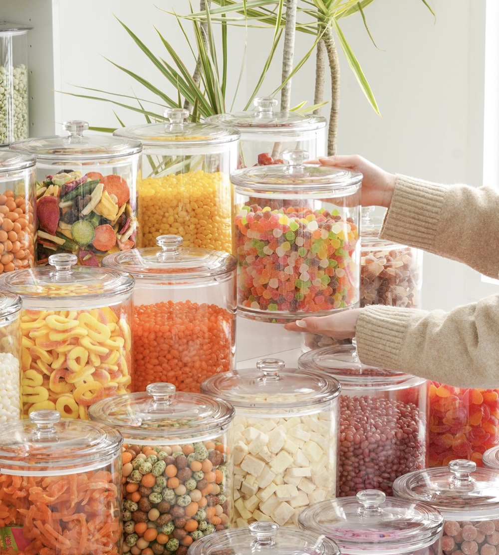 ECOBOX Cereal Food Container Candy Nuts Box Scoop Bin Storage Bins Candy Storage Container Bulk Food Bin For Sale