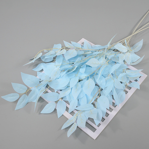Usine de haute qualité <span class=keywords><strong>prix</strong></span> de gros feuilles de Ficus artificielles feuilles d'<span class=keywords><strong>olivier</strong></span> artificielles <span class=keywords><strong>tige</strong></span> unique plantes décoratives au toucher réel - Product Image 4