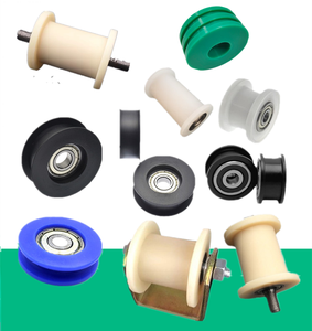 U H oluk plastik UHMW PE kasnak tekerlek H şekli küçük plastik PA6 naylon kasnak tekerlek kapı ve pencere için ID 12MM - Product Image 3