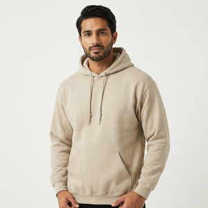 Derniers modèles de sweats à capuche mi-zippés pour hommes du fabricant pakistanais, 100% coton, teinture unie, haute qualité, logo personnalisé imprimé, prix bas - Product Image 1