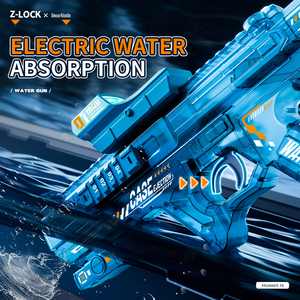 Pistola ad Acqua Automatica Estiva, Gioco di Sparo all'Aperto, Potente Pistola ad Acqua Elettrica in Plastica per Bambini con Luci Fantastiche - Product Image 2