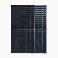 Panneau solaire noir intégral HJT BIPV HBC bifacial N-Type à double verre pliable Tiger 78HL4-BDV 625-650W, efficacité 23,25%