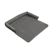 Hoogwaardig winter corduroy honden- en kattenbed met PP katoenen vulling, comfortabel, vierkant, effen patroon, op maat te maken.